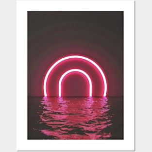 Vaporwave sea Posters and Art